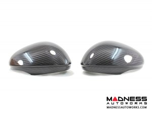 Alfa Romeo Stelvio Mirror Covers - Carbon Fiber - Full Replacements Alfa Romeo Stelvio Mirror Covers - Carbon Fiber - Full Replacements